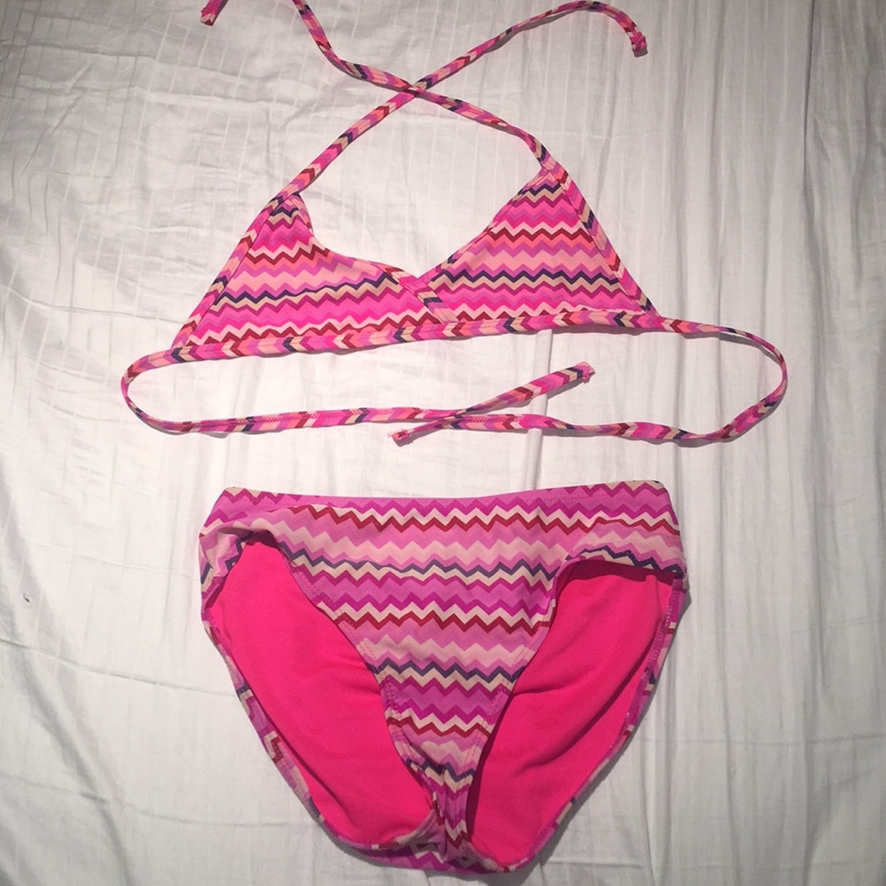 pink bikini swimsuit